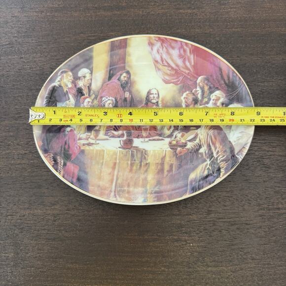 The Vatican Library Collection The Last Supper Oval Plate Religious Collectible - Picture 10 of 11